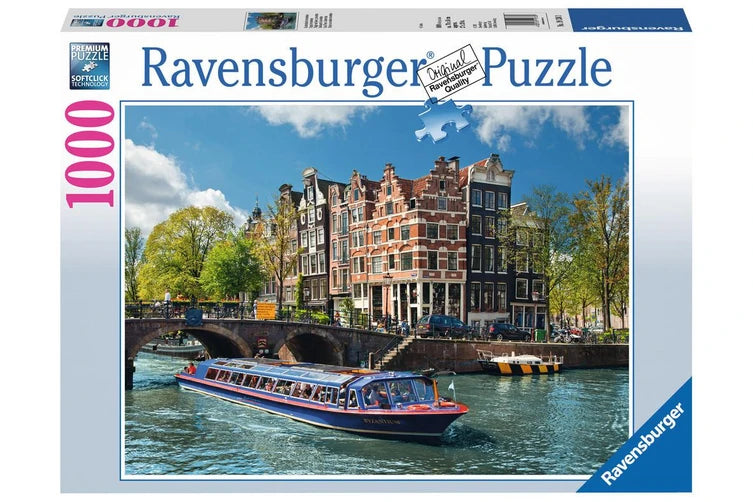 Canal Tour in Amsterdam Puzzle 1000pc