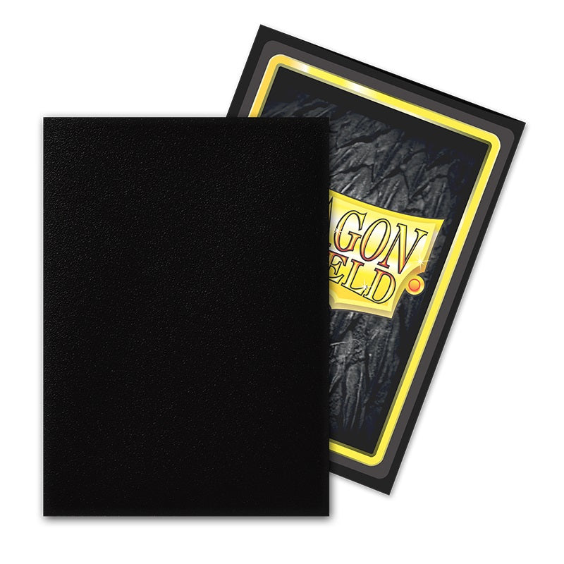 63x88 Black Non-Glare MATTE Sleeves - Dragon Shield - Box 100