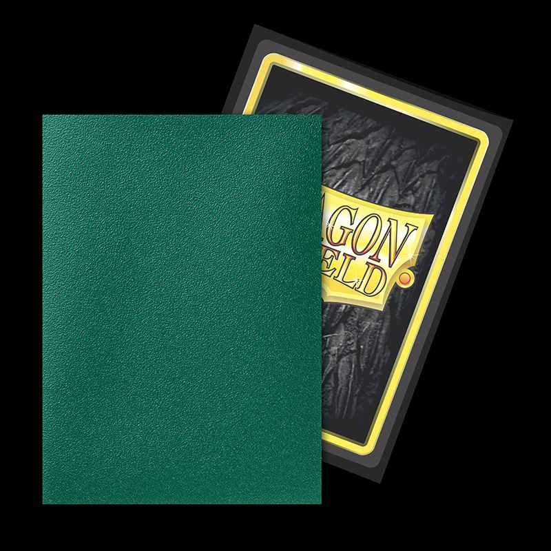 Japanese Dual Matte Power Metallic Green Sleeves - Dragon Shield - Box 60