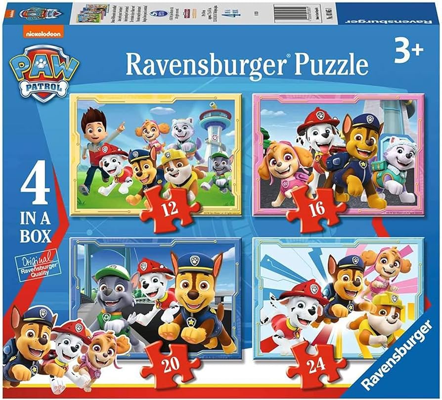 Paw Patrol 12 16 20 24p - Ravensburger