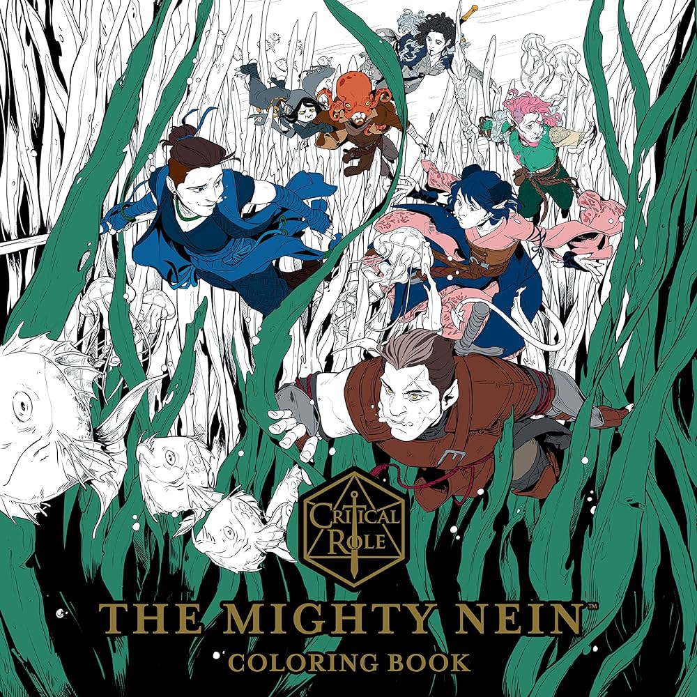 Critical Role - The Mighty Nein Colouring Book