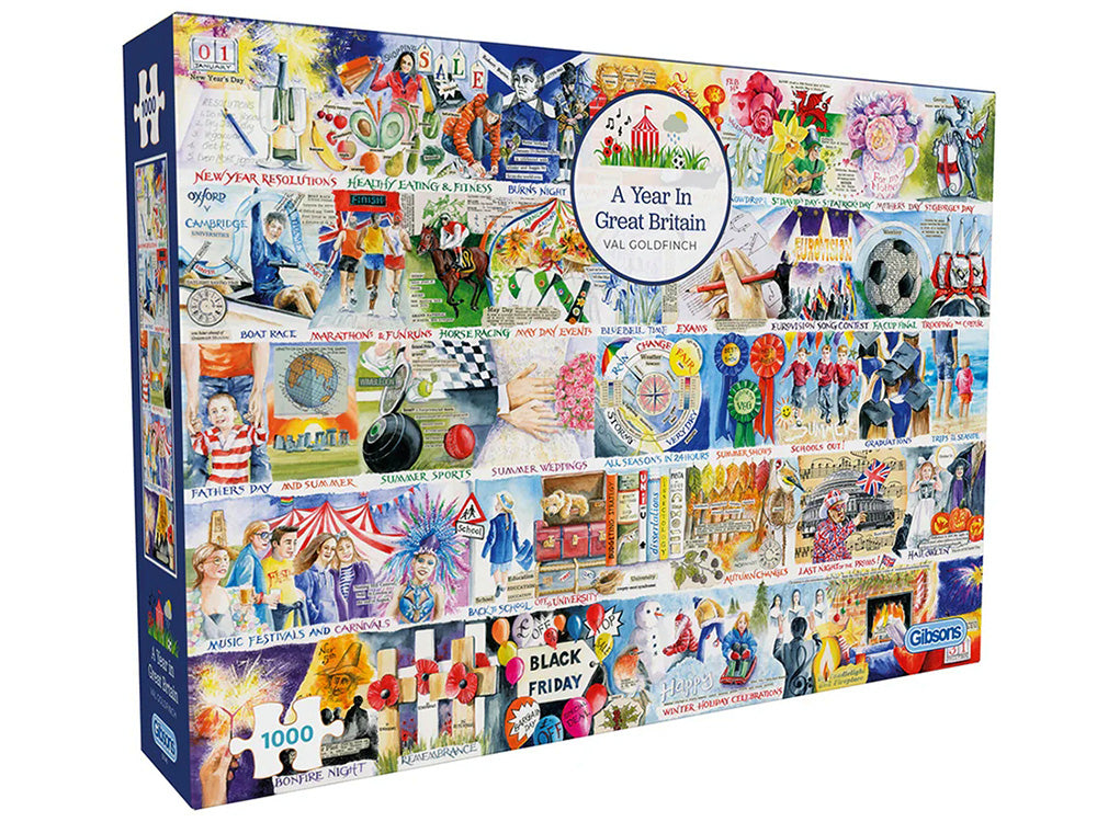 A Year in Great Britain 1000pcs - Gibson