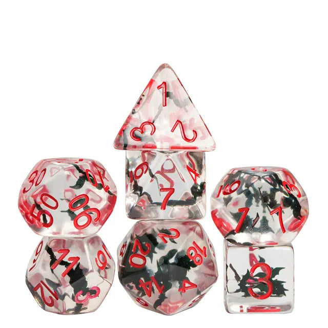 Bat Dice RED BLACK CLEAR - Games World Dice