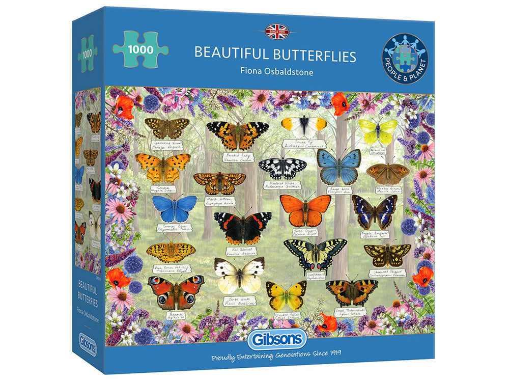 BEAUTIFUL Butterflies 1000pc - Gibsons