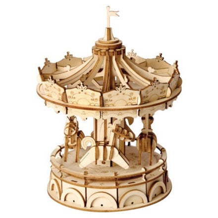 CLASSICAL 3D WOODEN MERRY GO ROUND - ROBOTIME
