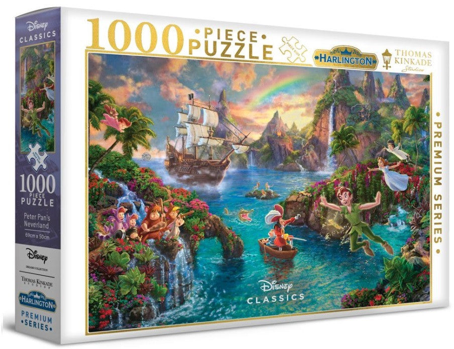 Disney Peter Pans Neverland 1000 pieces - Harlington Thomas Kinkade