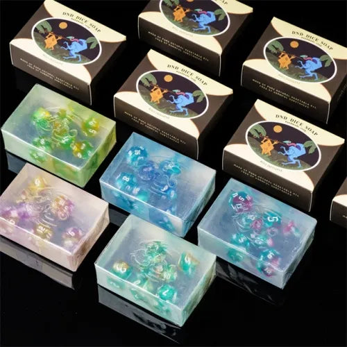 Handmade Hidden Dice Soap- Games World Dice