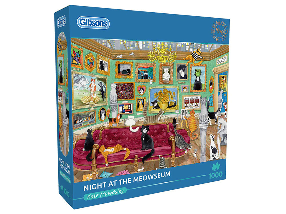 Night at the Meowseum 1000pc - Gibsons