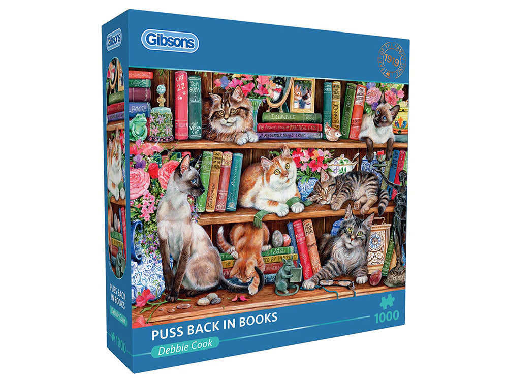 Puss back in Books 1000pc - Gibsons