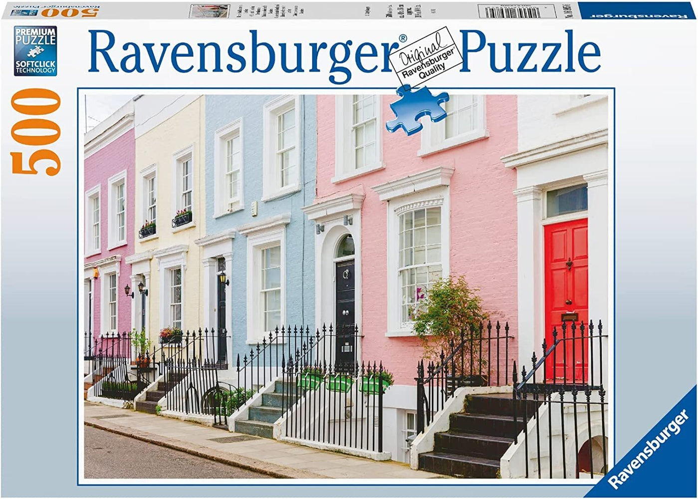 Colourful London Townhouses Puzzle 500pc