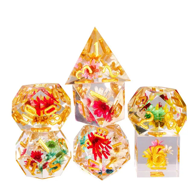 Rainbow Flower Gold - Games World Dice