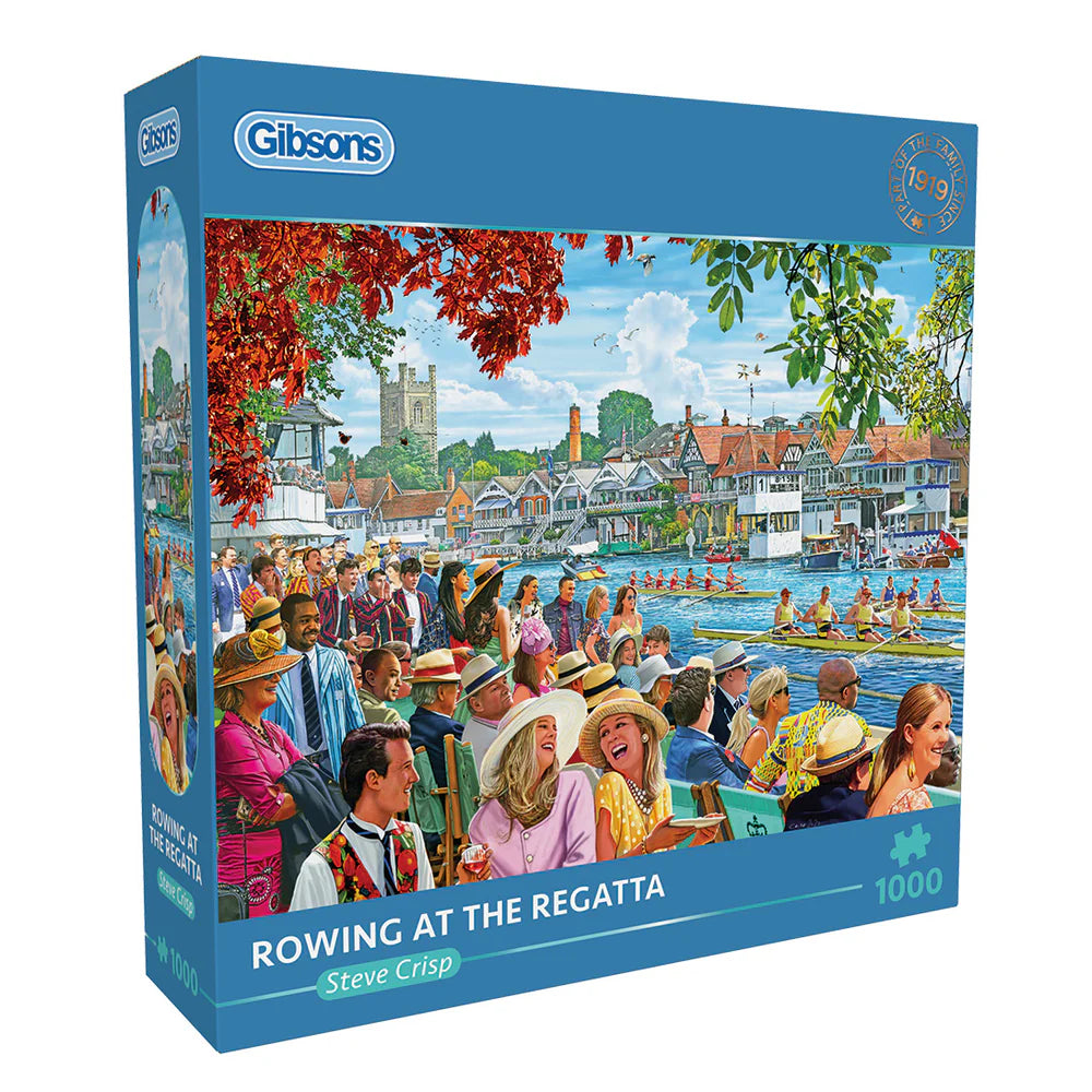 Rowing at the Regatta 1000pc - Gibsons