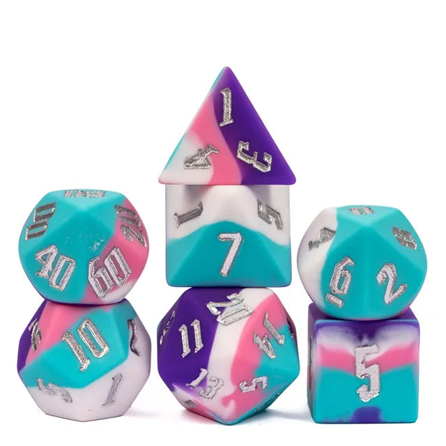 Sili Dice PURPLE PINK BLUE - Games World Dice