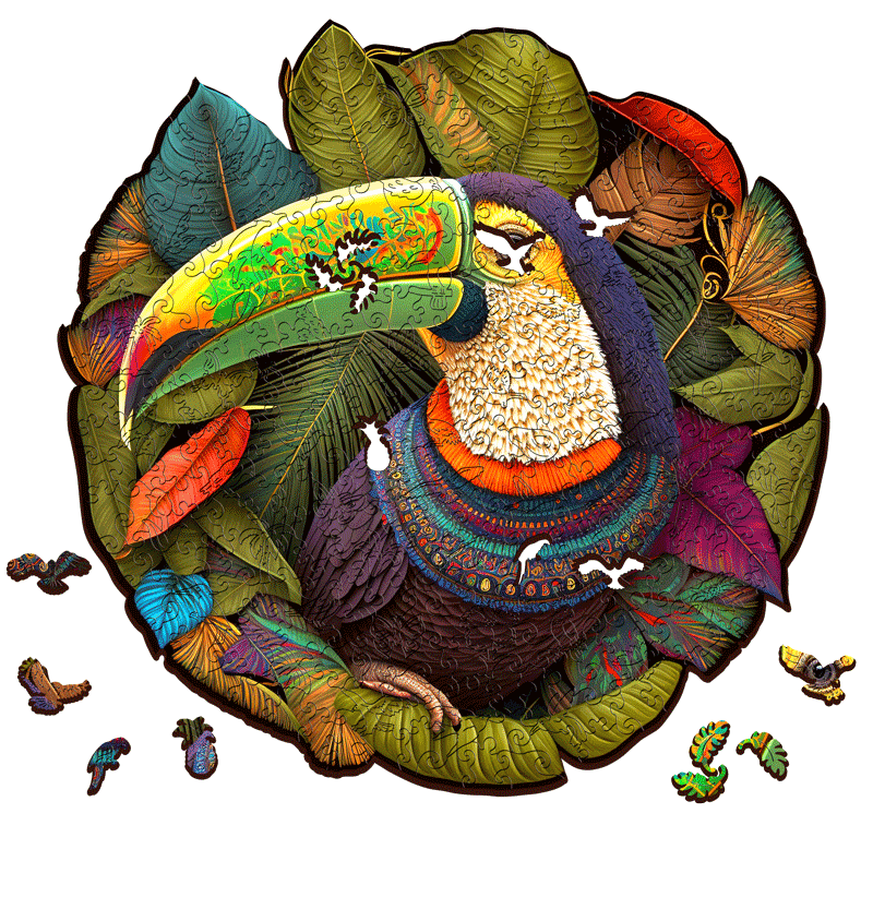 Toucan 500pc Wooden Jigsaw Puzzle - ESCWELT