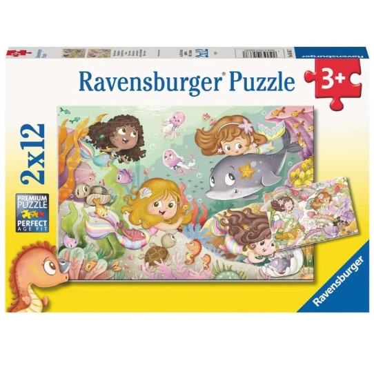 Fairies and Mermaids Puzzle 2x12pc