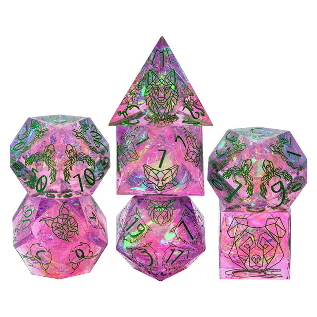 Woodland Creature Sharp Pink- Games World Dice