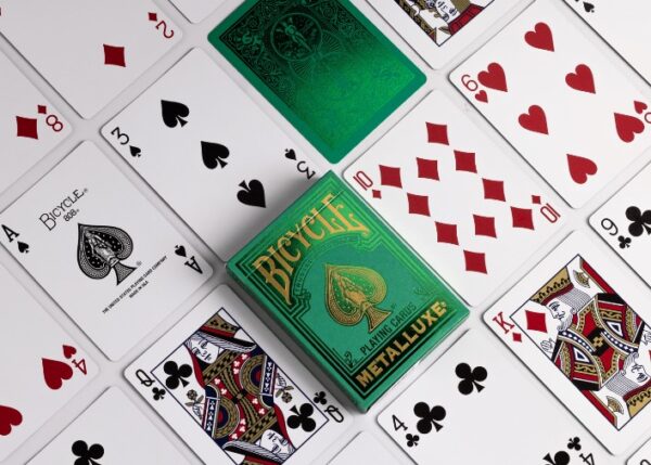 Metalluxe Green- Bicycle Playing Cards