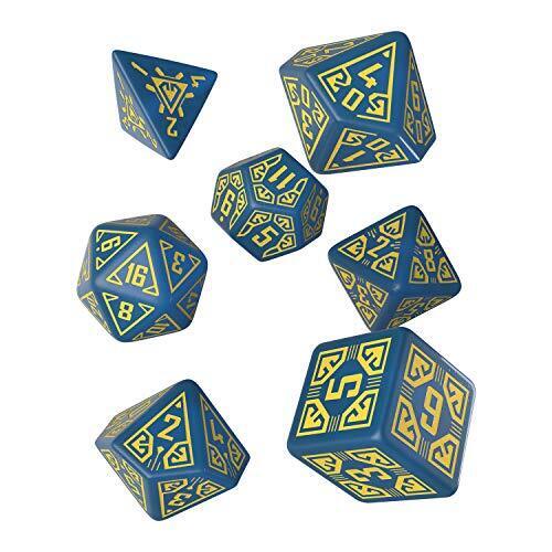 Arcade Blue & Yellow Dice Set - Q Workshop