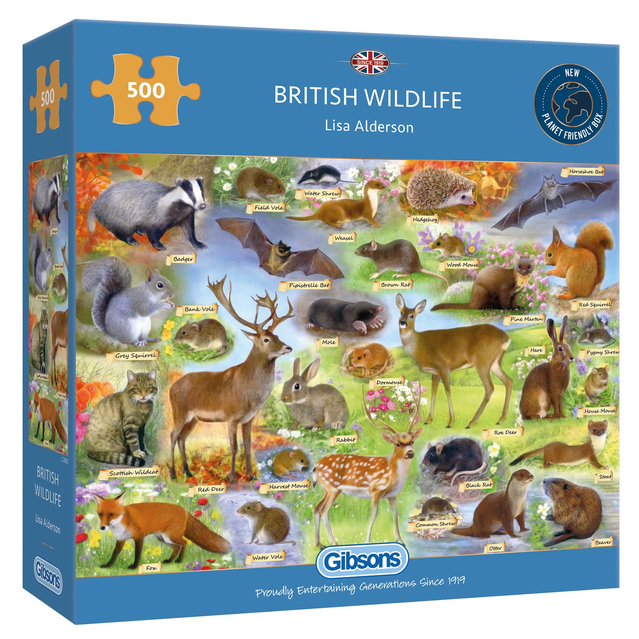 British Wildlife 500pc