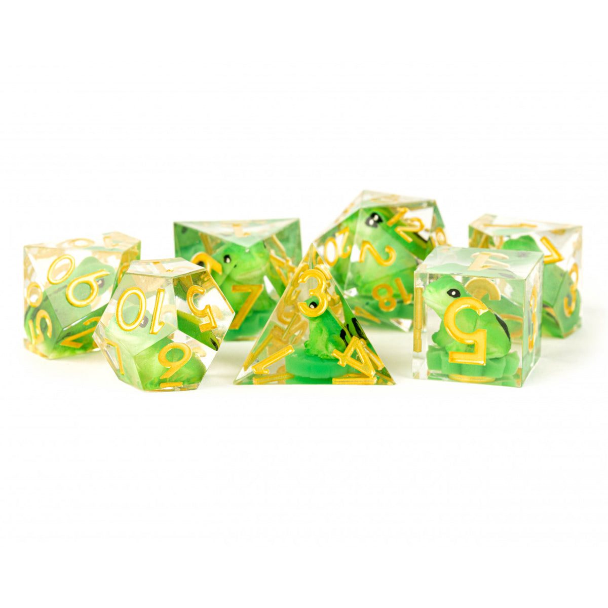 Frog Dice - Sharp Edge Resin 7-die set - MDG