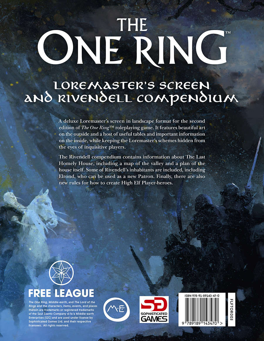 Loremasters Screen - The One Ring RPG