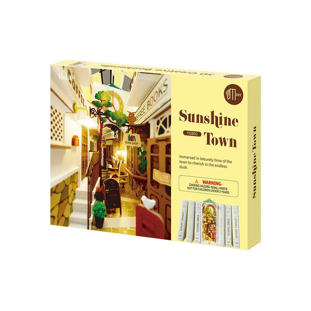 SUNSHINE TOWN - DIY BOOKENDS KIT - ROBOTIME