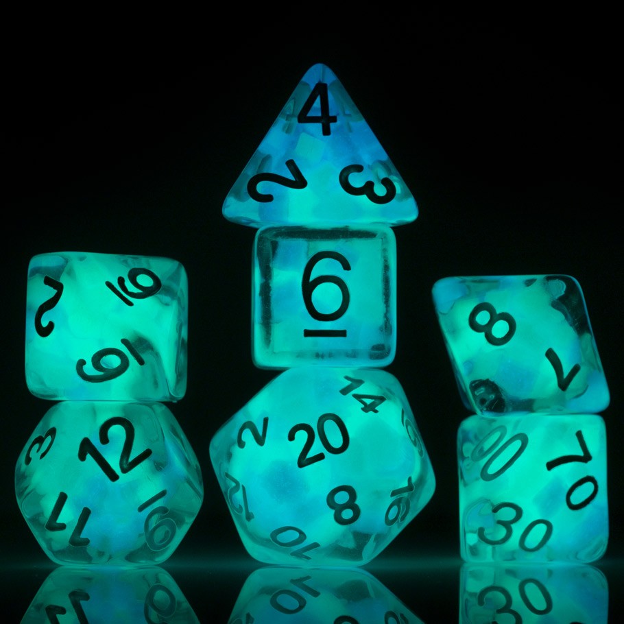 Cotton Candy Glowworm - 7-set Set - Sirius Dice