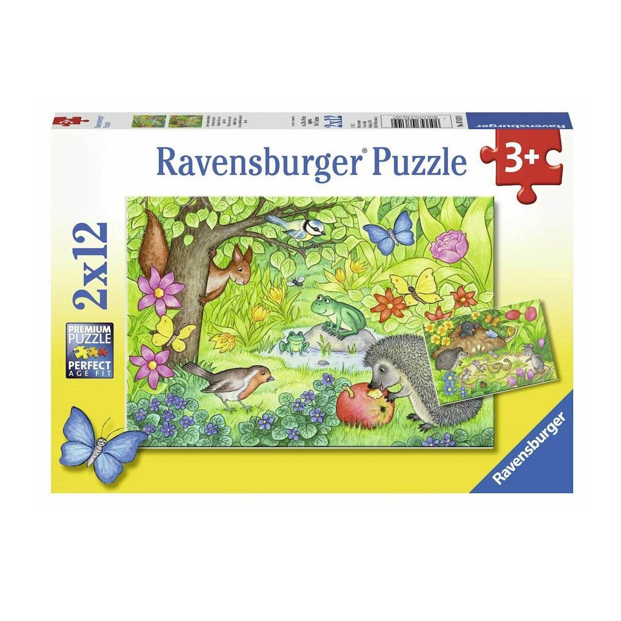 Animals in Our Garden Puzzle 2x12pc