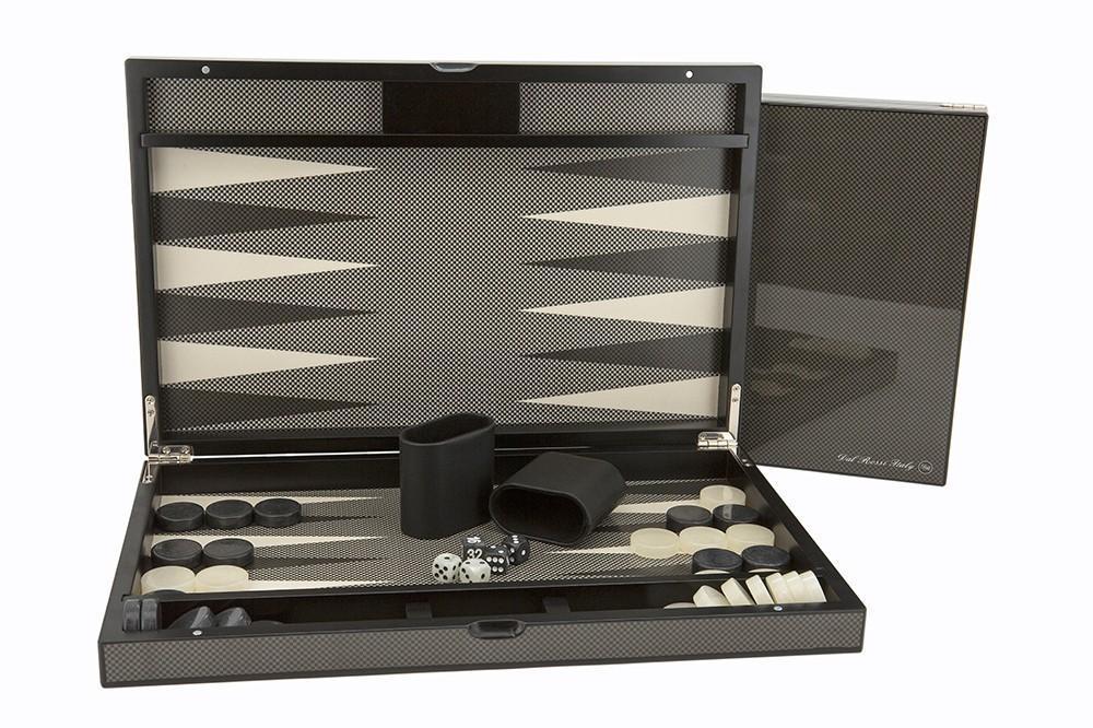 Carbon Fibre Finish - Backgammon 18Inch