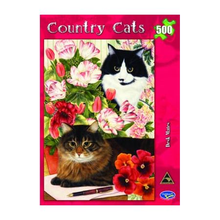 Desk Mate - Country Cats 500pc HOLDSONS