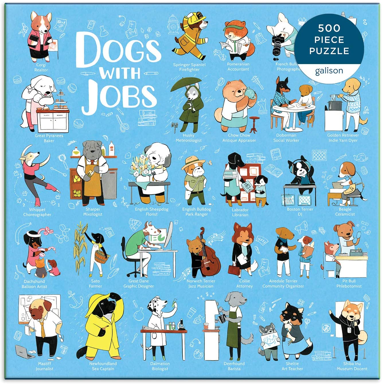 Dogs with Jobs - 500pc Galison