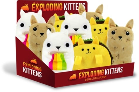 Exploding kittens plush clearance toys