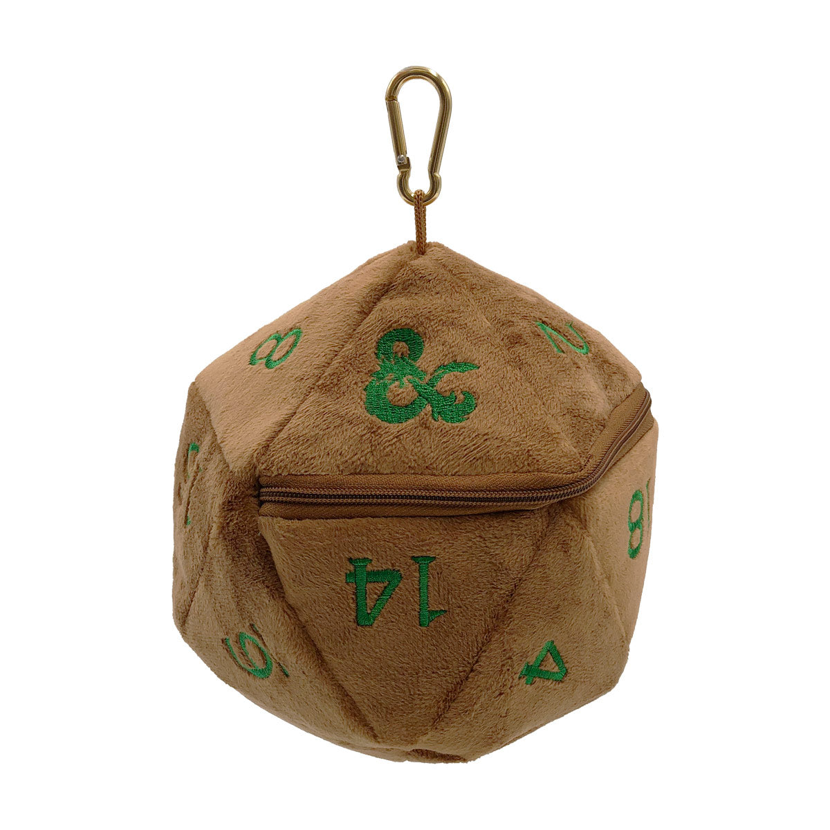 Feywild Copper and Green Jumbo D20 Plush Dice Bag - Dungeons & Dragons