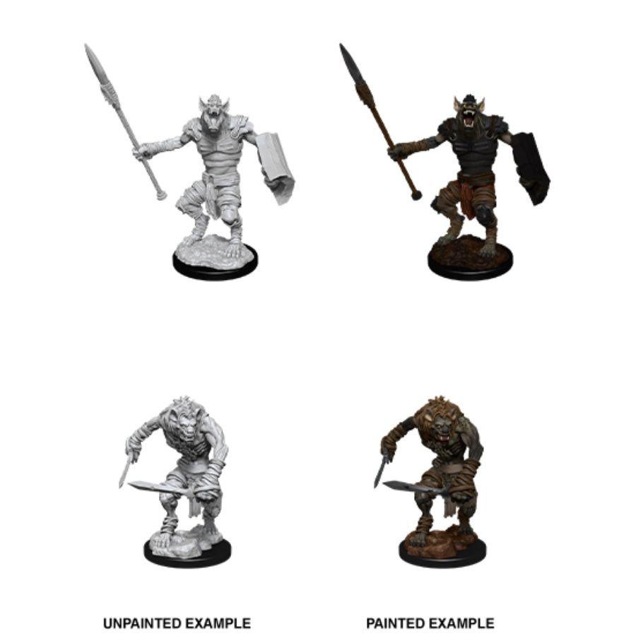 Gnoll & Gnoll Flesh Gnawer - D&D Nolzurs Marvelous Unpainted Miniatures