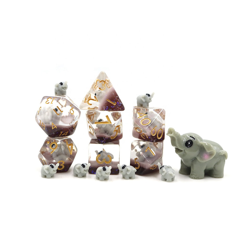 Elephant Inclusion Dice 7-set