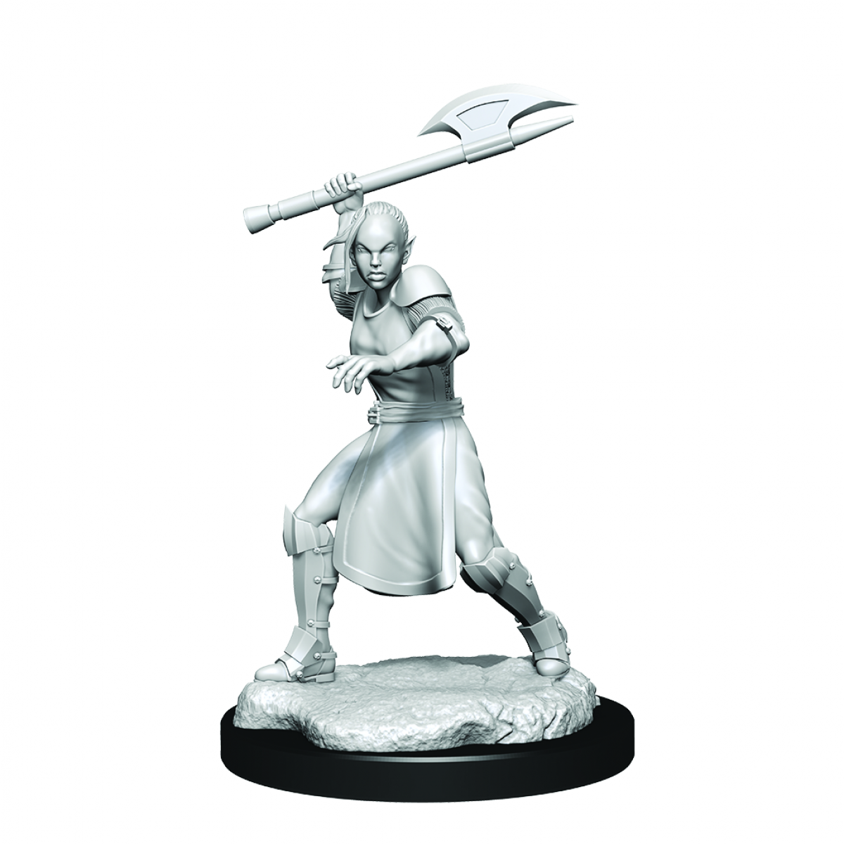 Half-Elf Female Echo Knight and Echo - Critical Role Unpainted Miniatures