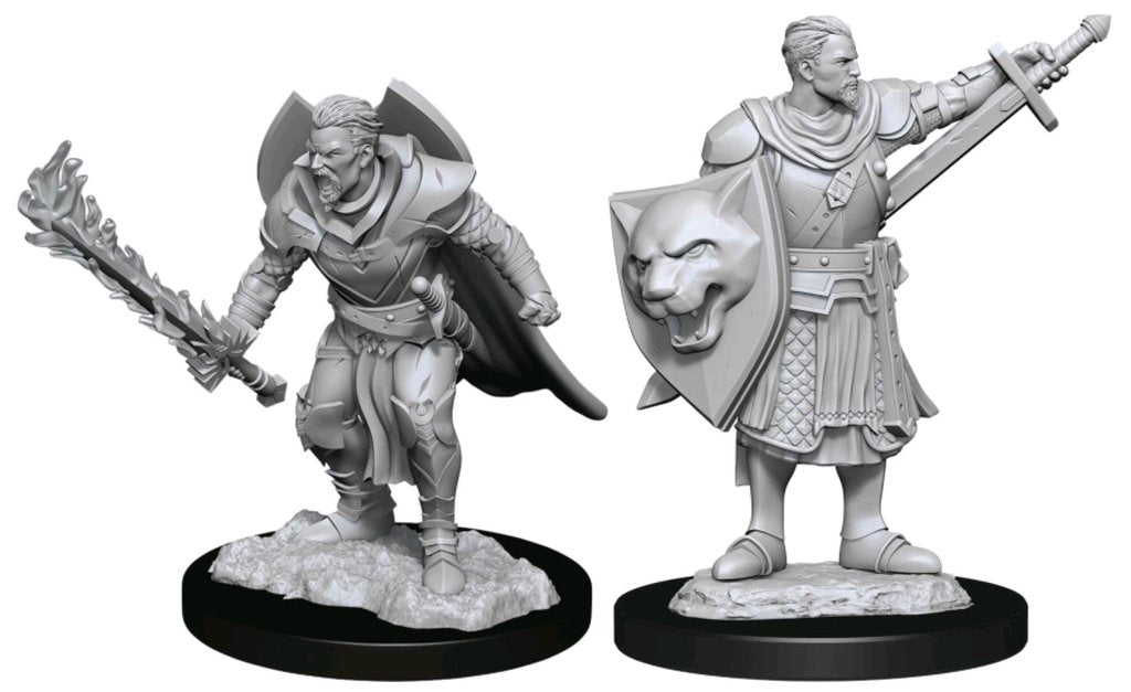 Human Male Champion - Pathfinder Deep Cuts Unpainted Miniatures