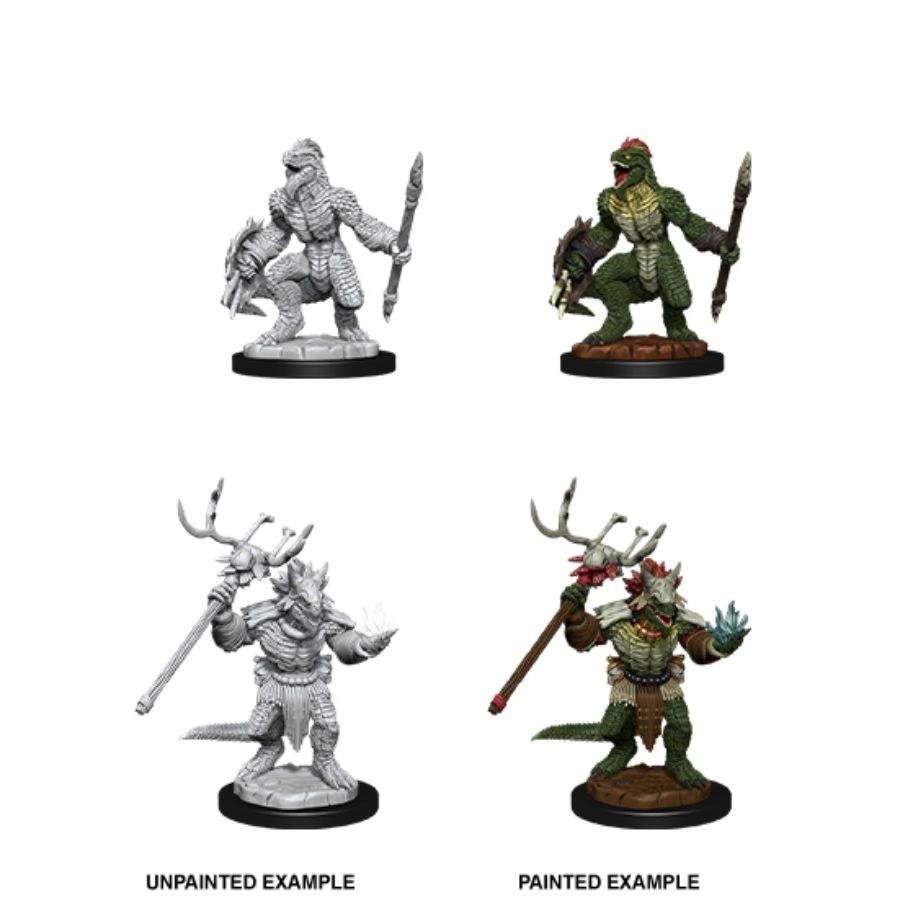 Lizardfolk & Lizardfolk Shaman - D&D Nolzurs Marvelous Unpainted Miniatures