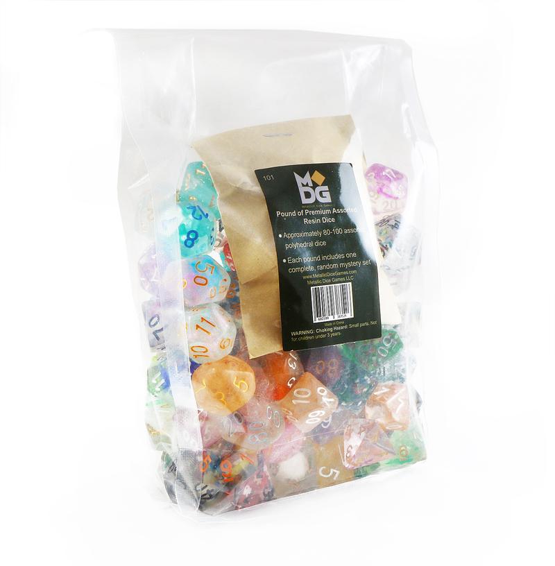 MDG Pound of Assorted Premium Resin Dice