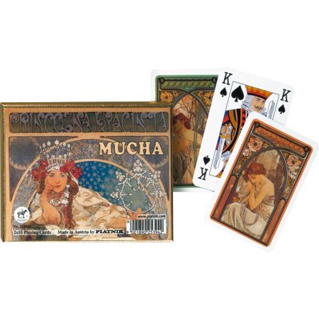 Mucha Hyacinta - Piatnik Playing Cards Double Deck