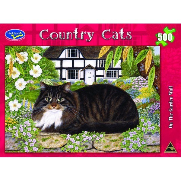 On The Garden Wall - Country Cats 500pc HOLDSONS