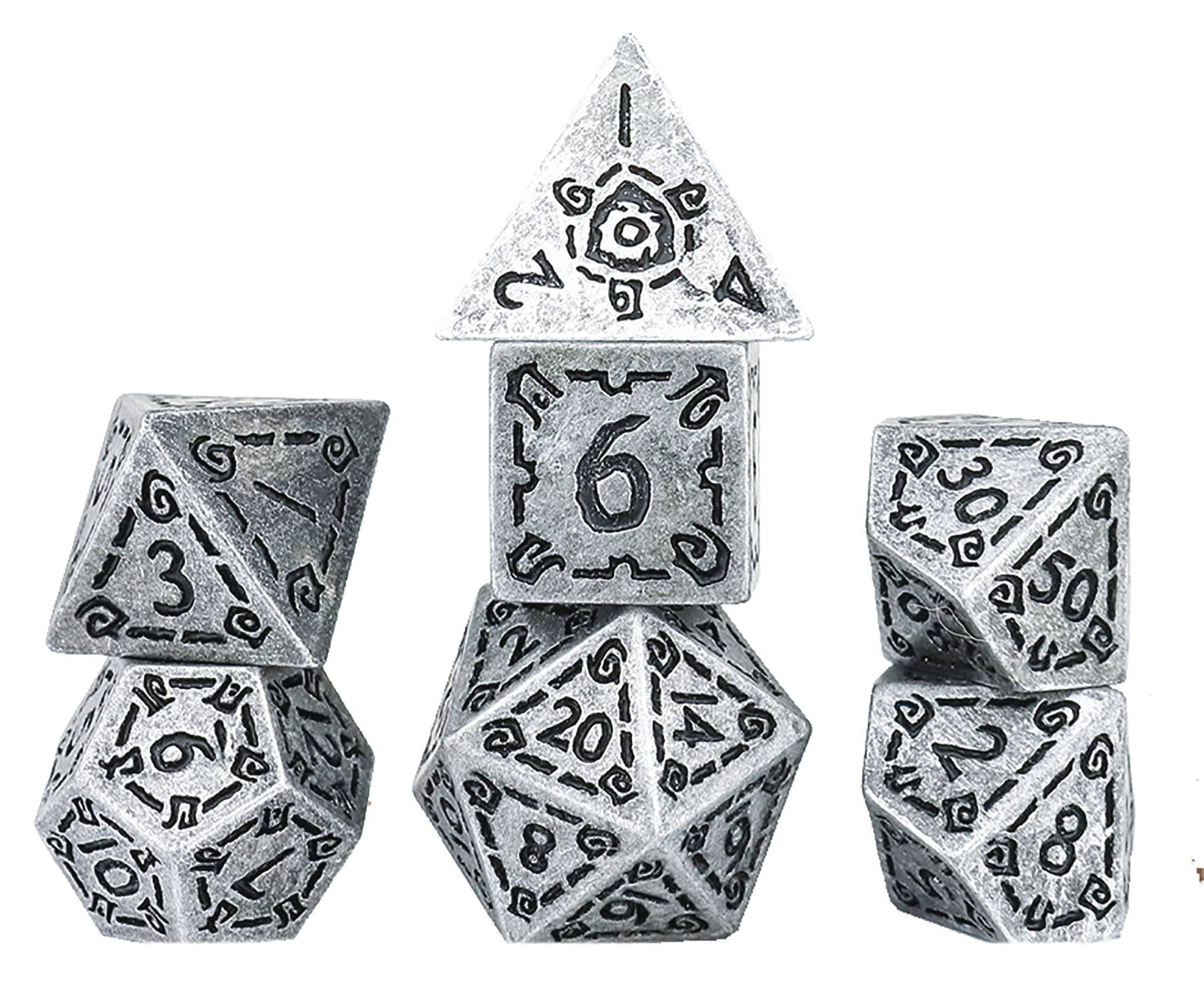 Silver Illusory Metal 7-Set - Sirius Dice