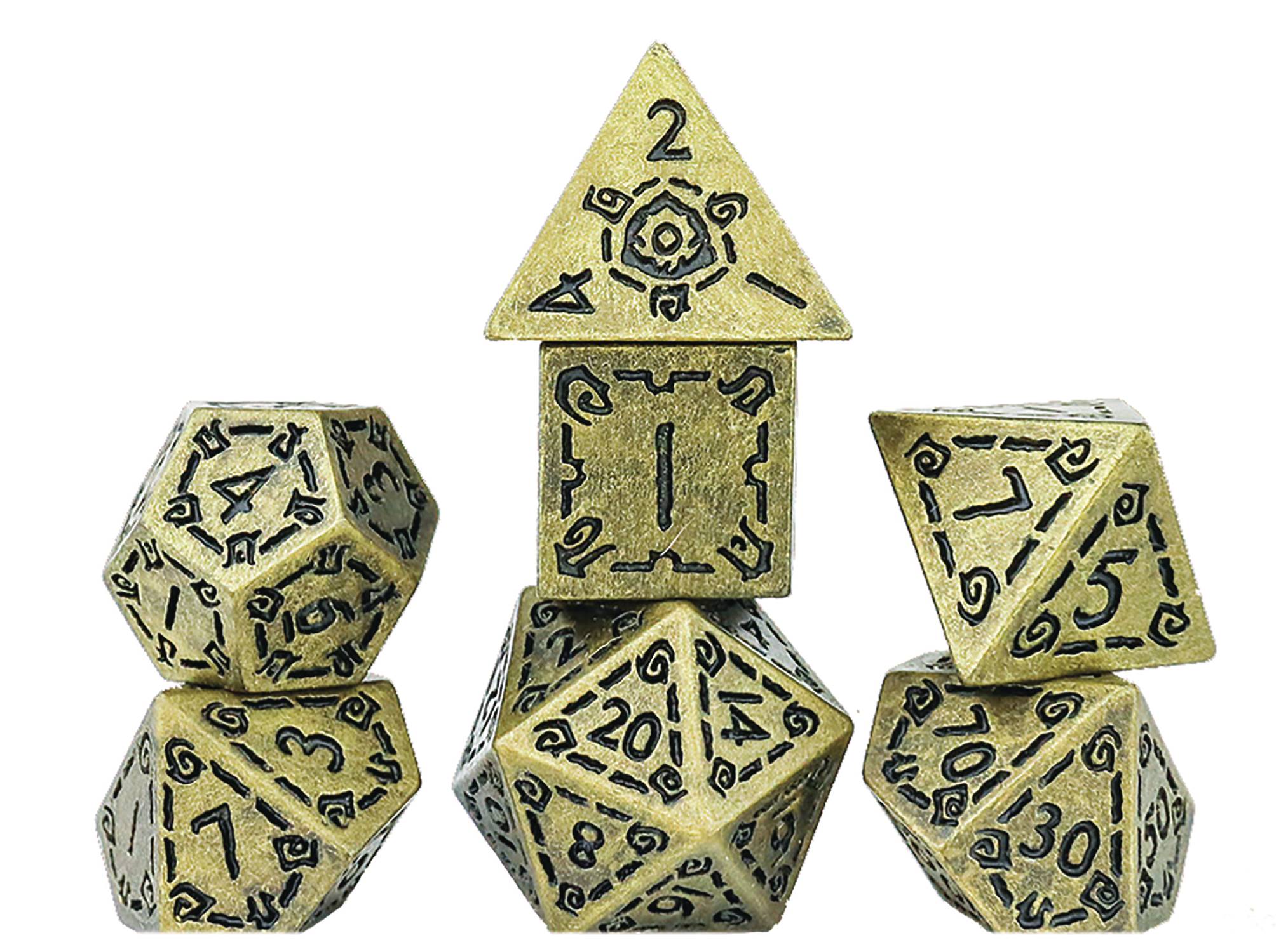 Gold Illusory Metal 7-Set - Sirius Dice ID: 127585