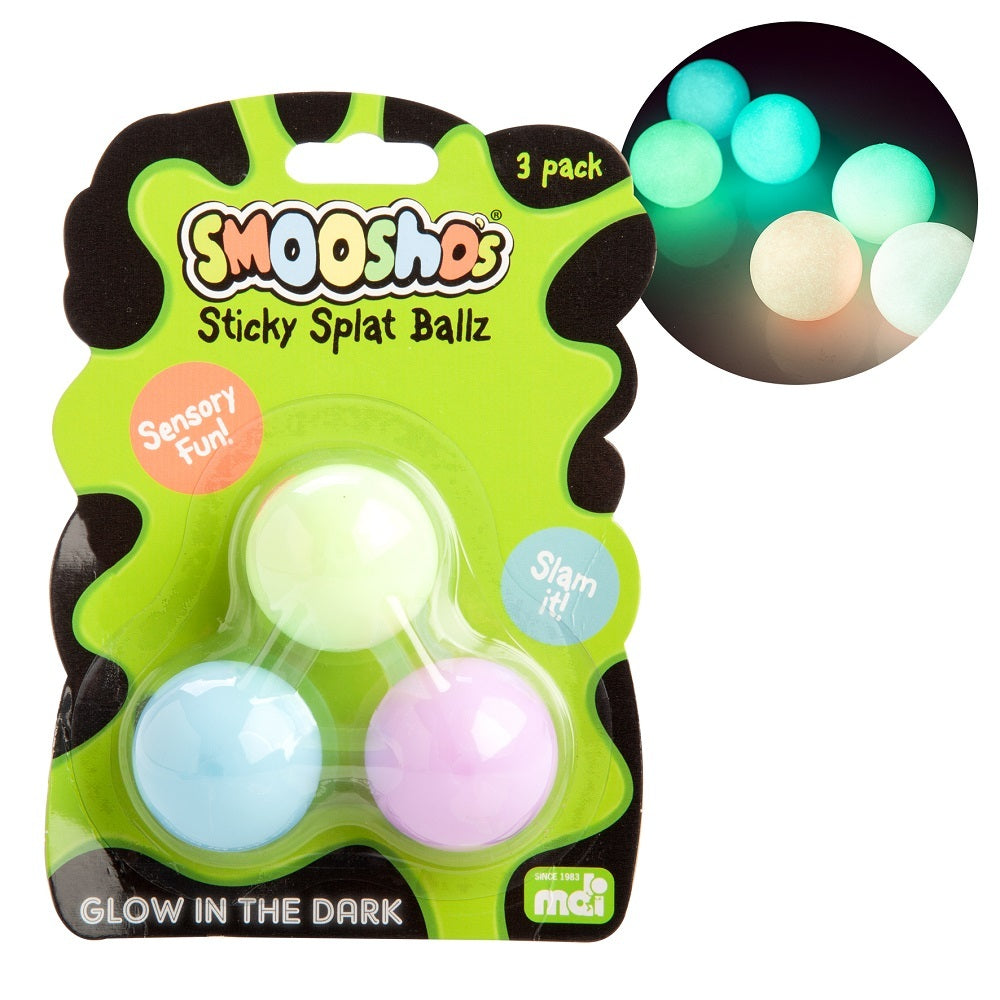 Sticky Splat Ballz Glow in the Dark - Smooshos