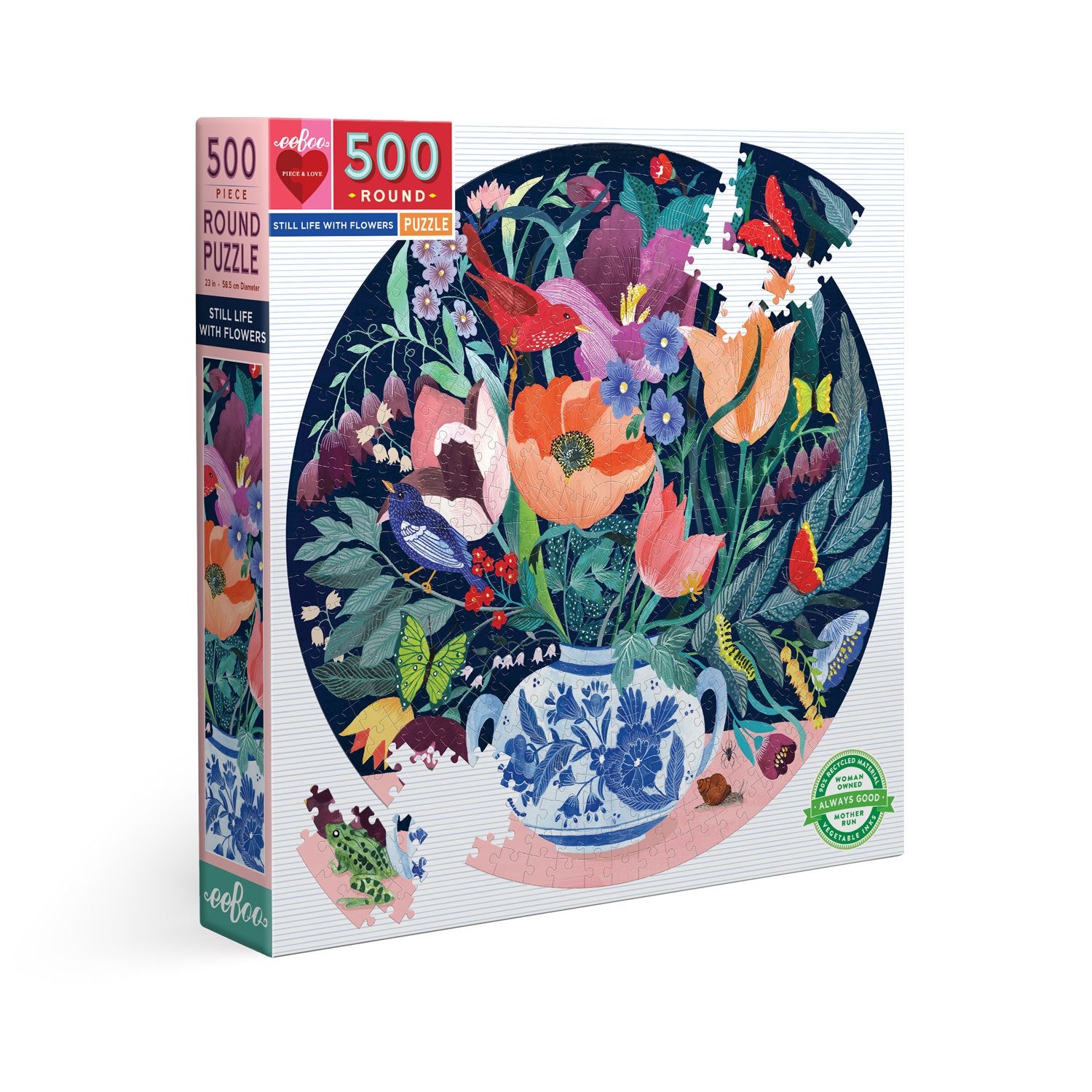 Still Life With Flowers - 500pc Round