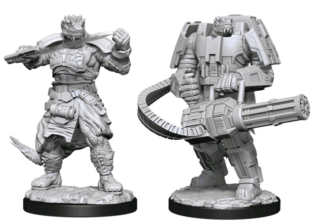 Vesk Soldier - Starfinder Battles Unpainted Miniatures
