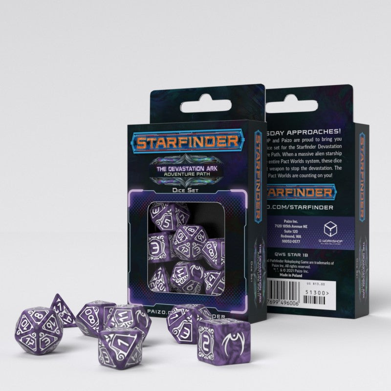 Starfinder Devastation Ark 7 Dice Set - Q Workshop