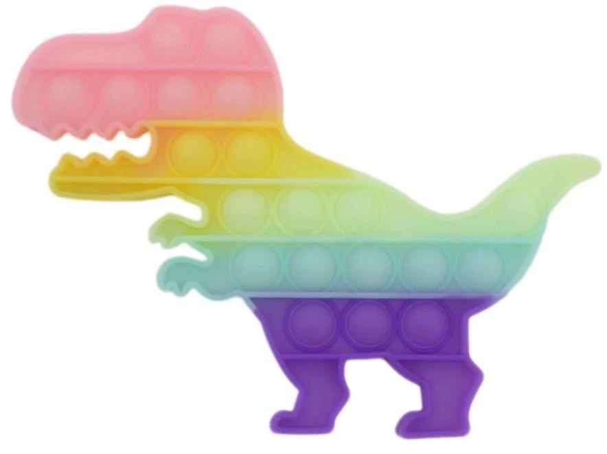 Rainbow Glow Dinosaur - Pop It