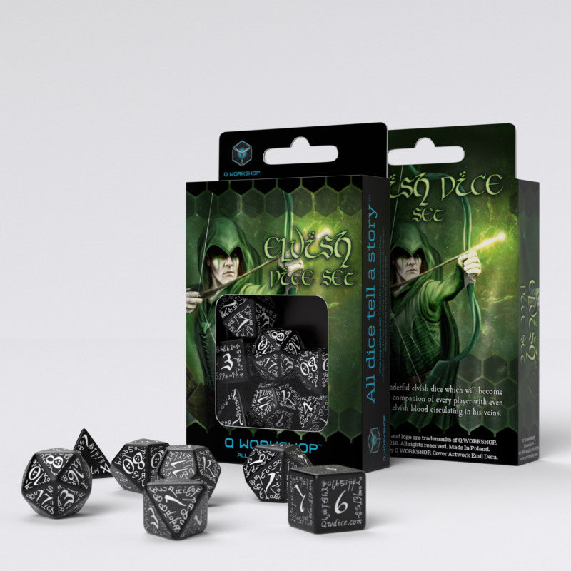 Elvish - Black and White Set of 7