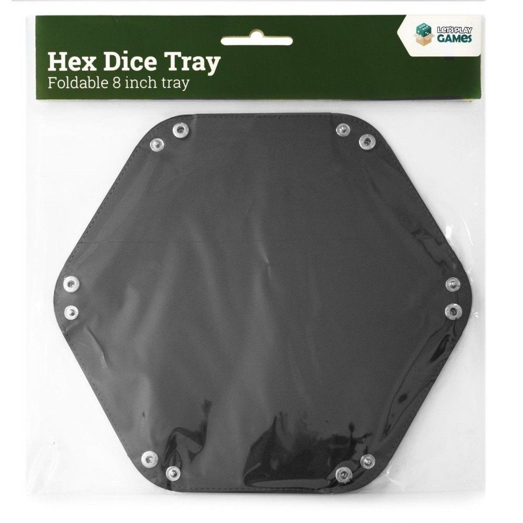 Black 8 Inch Hex Dice Tray - LPG